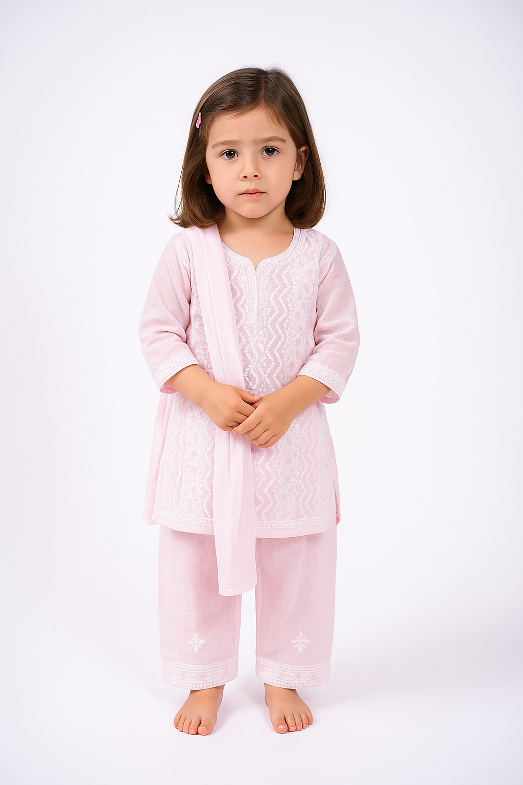 Chikankari Kids Suit Set