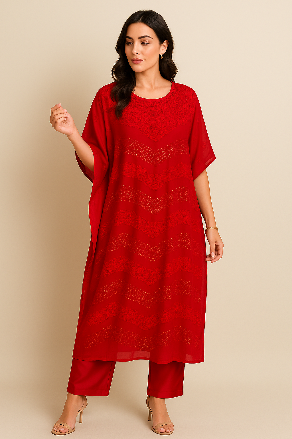 Ishq Viscose Kaftan Set with Pants