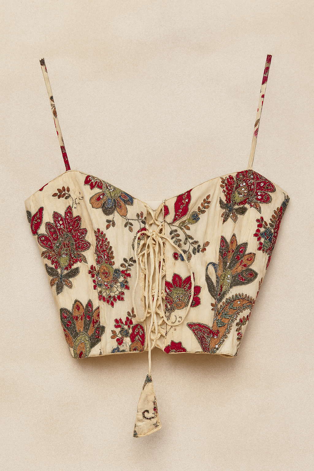 Ivory Bloom Corset Blouse