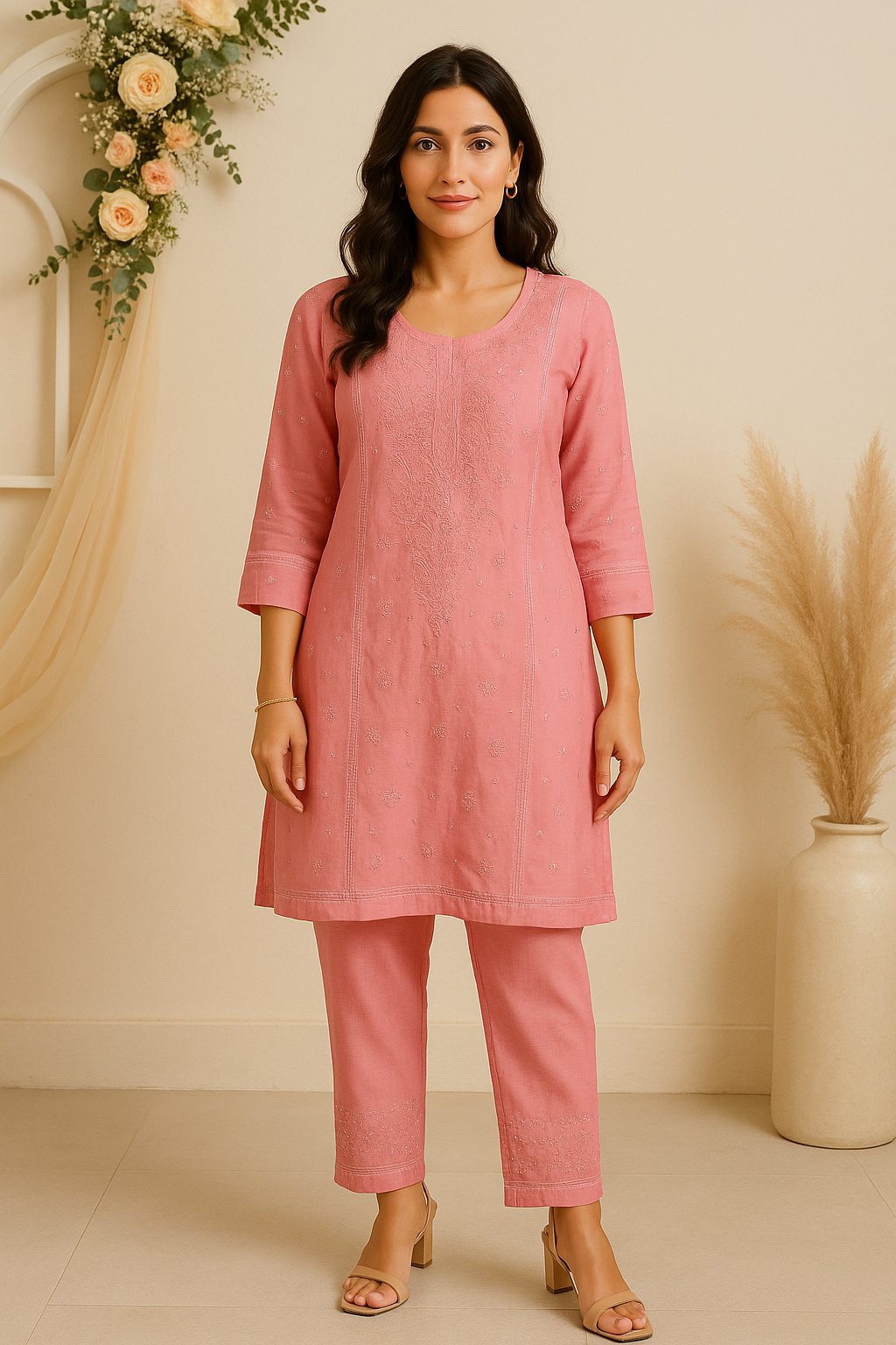 Rosa Chanderi Coord Set