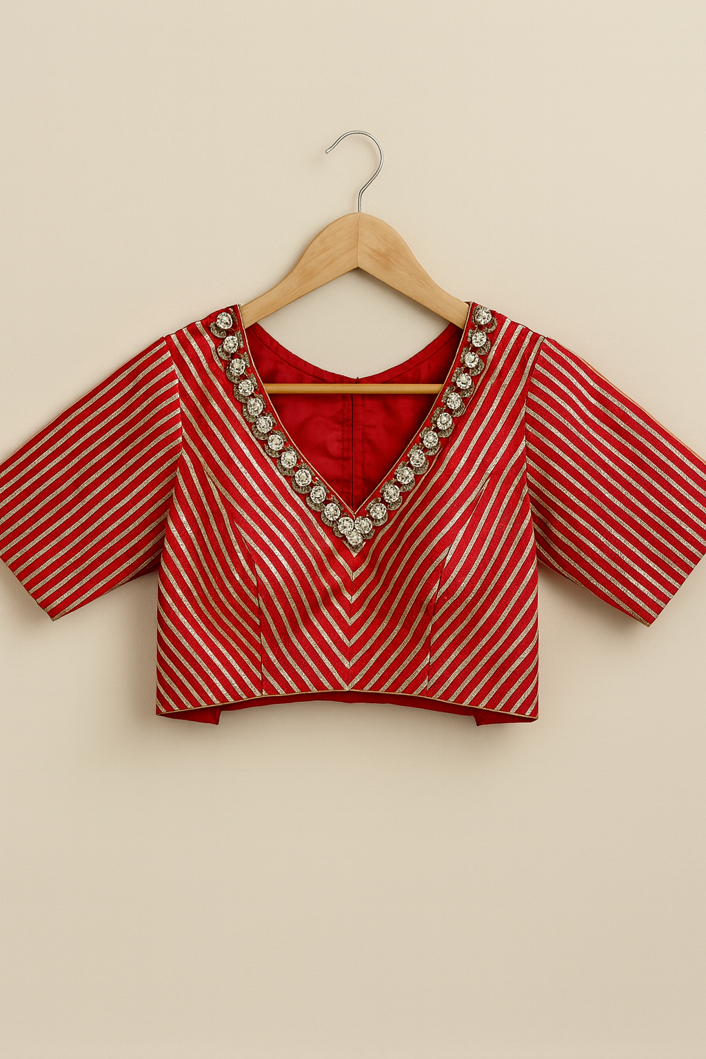 Suhani Red Silk Blouse