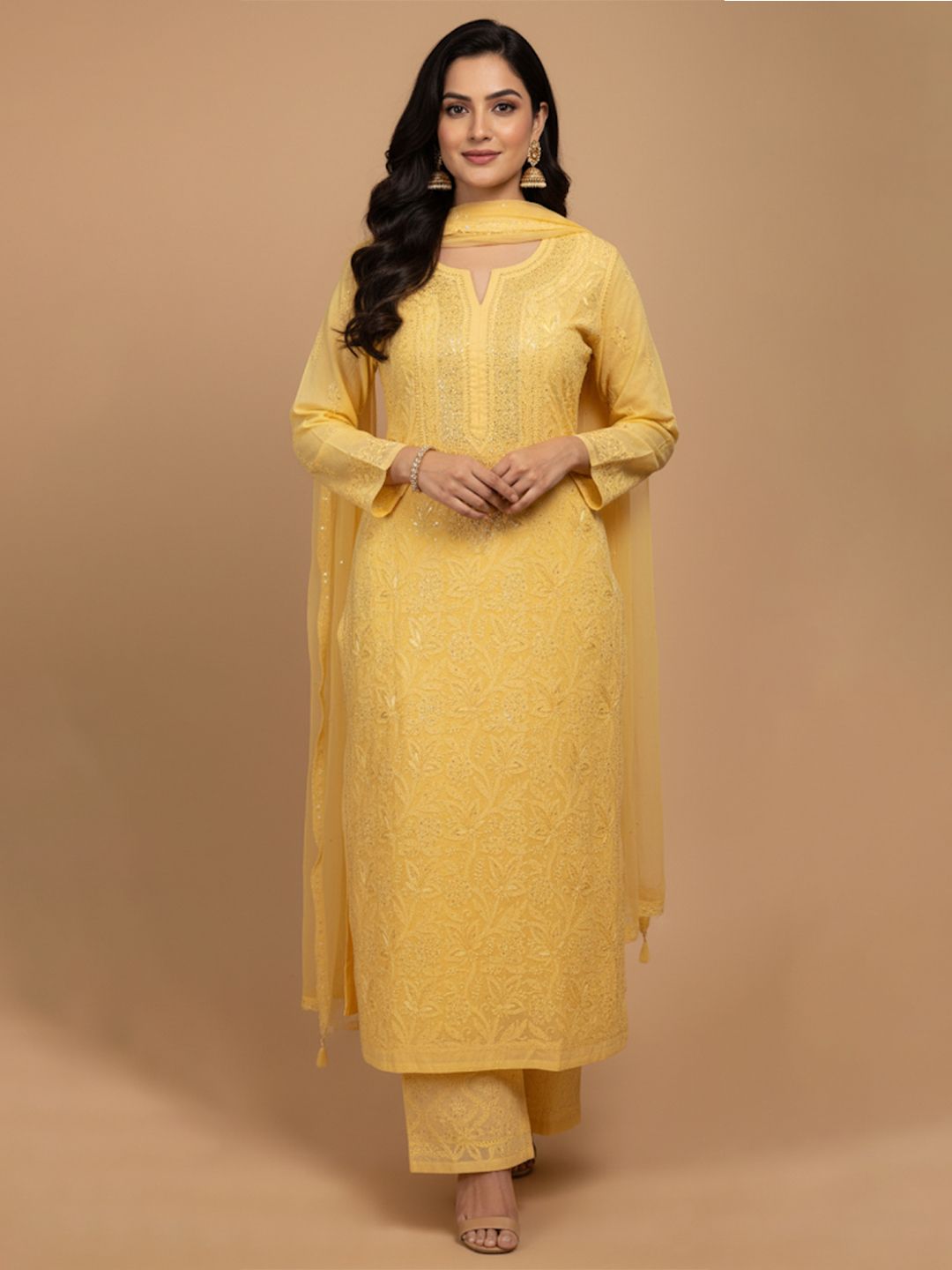 Sunehri Noor Chanderi Suit Set
