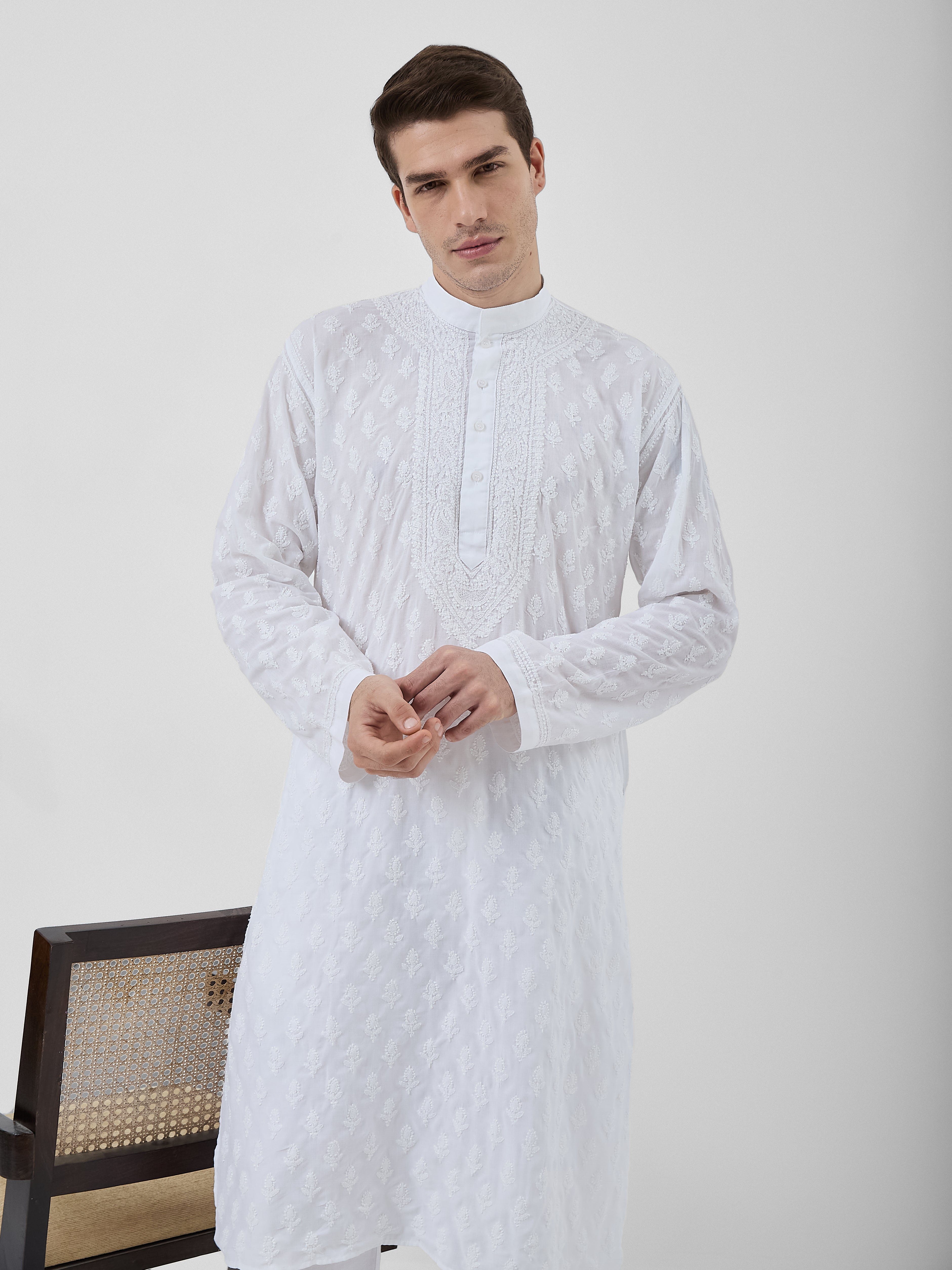 The Zayn Chikankari Kurta Ensemble