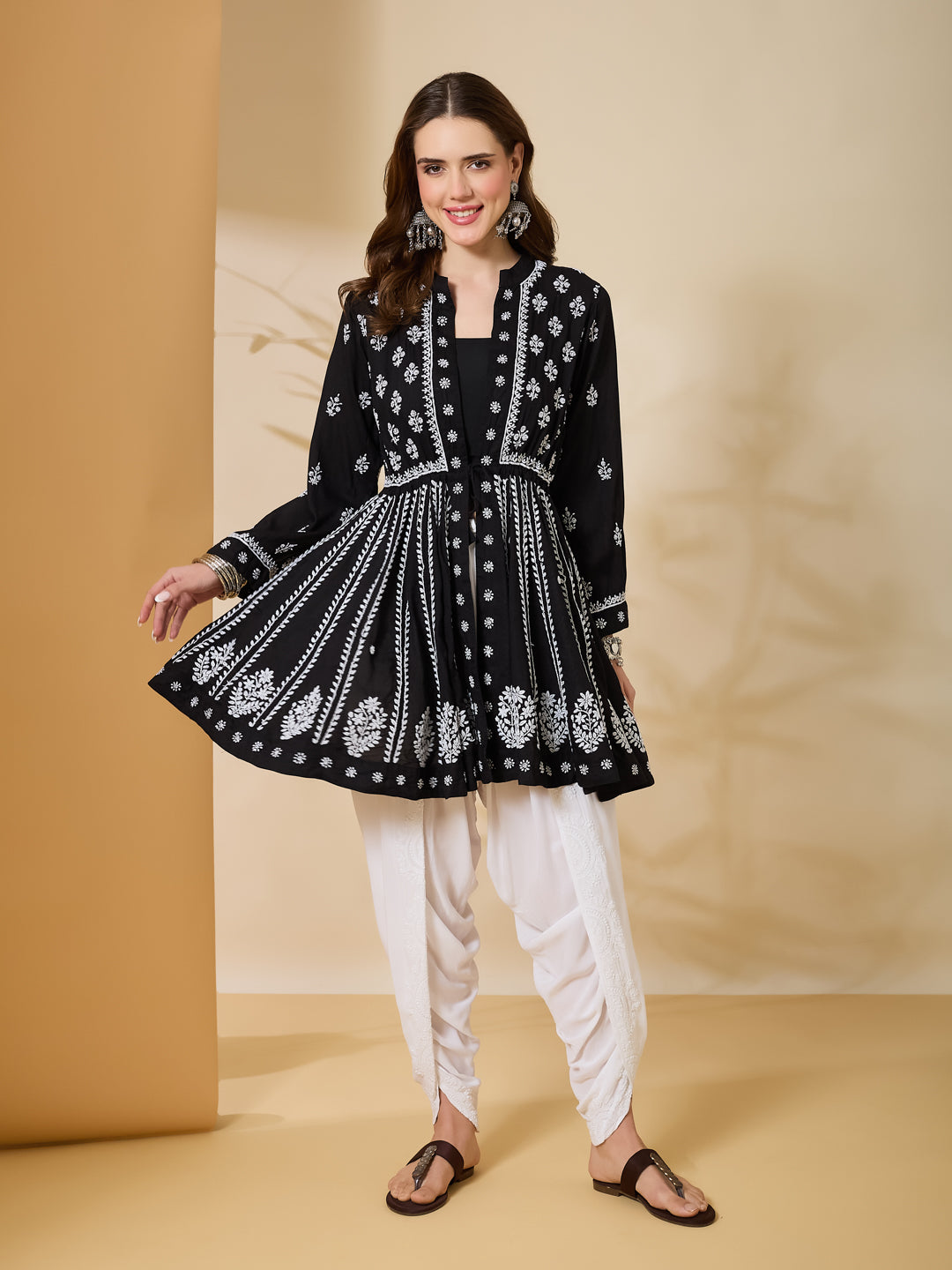 The Sable Peplum Shrug Set