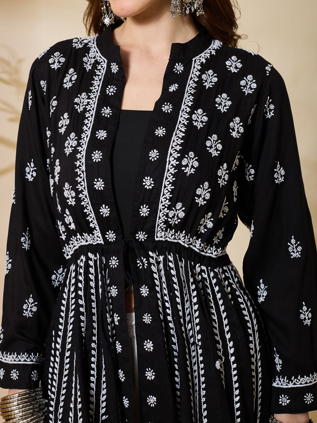 The Sable Peplum Shrug Set