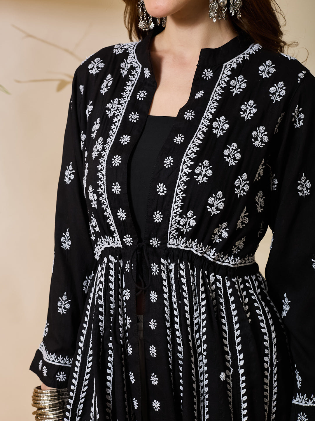 The Sable Peplum Shrug Set