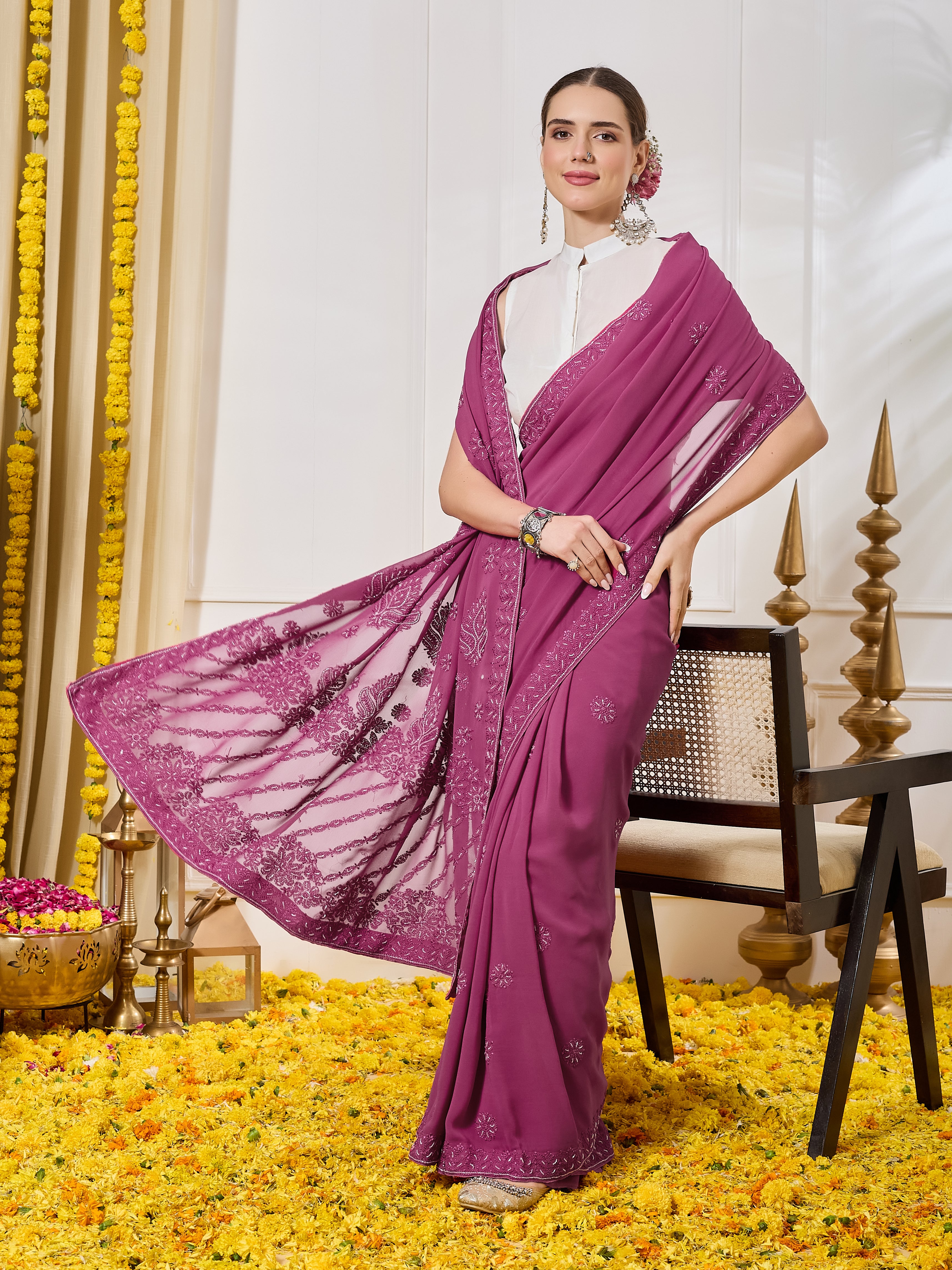 The Soraya Pre-Pleated Saree