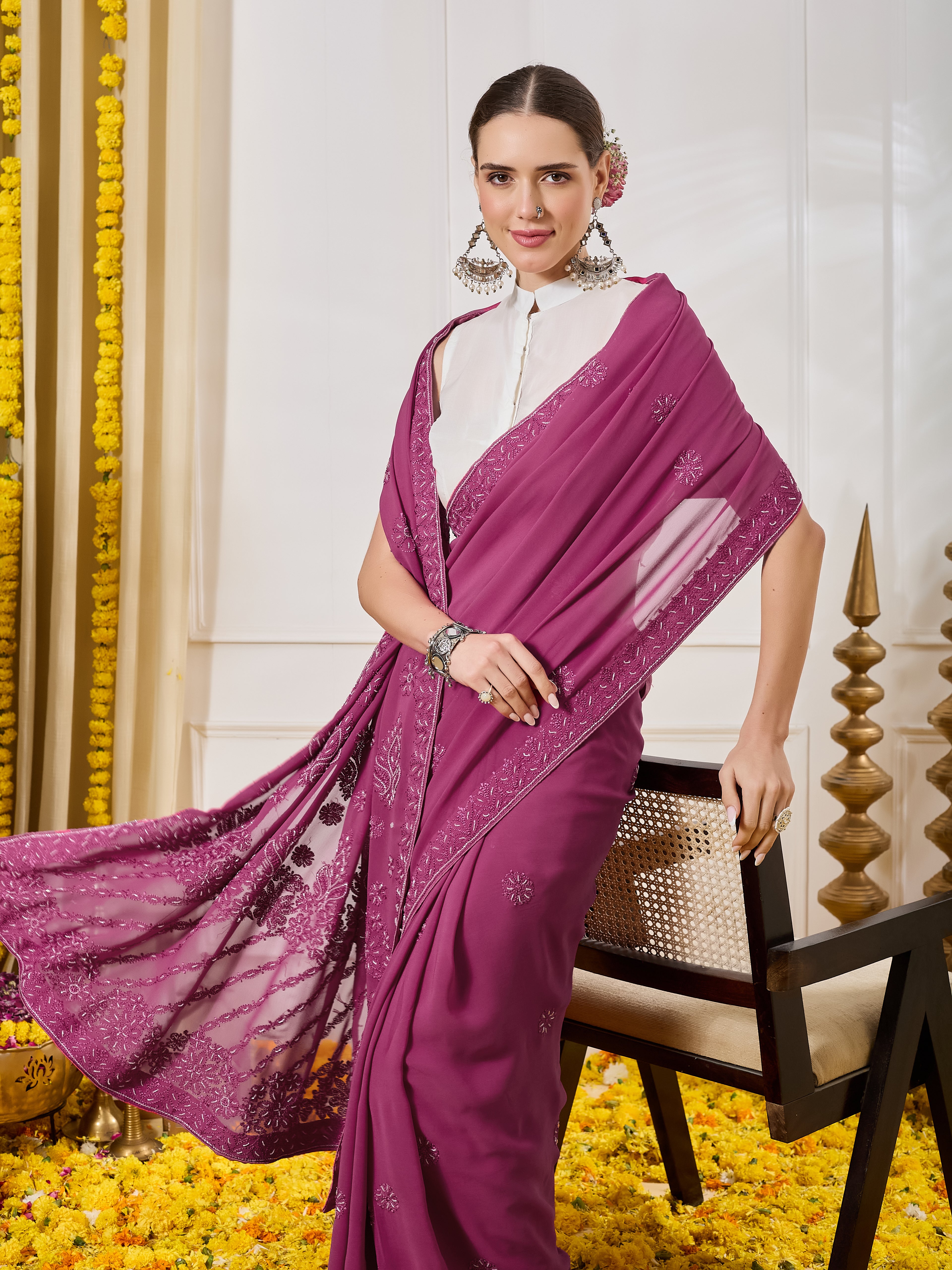 The Soraya Pre-Pleated Saree