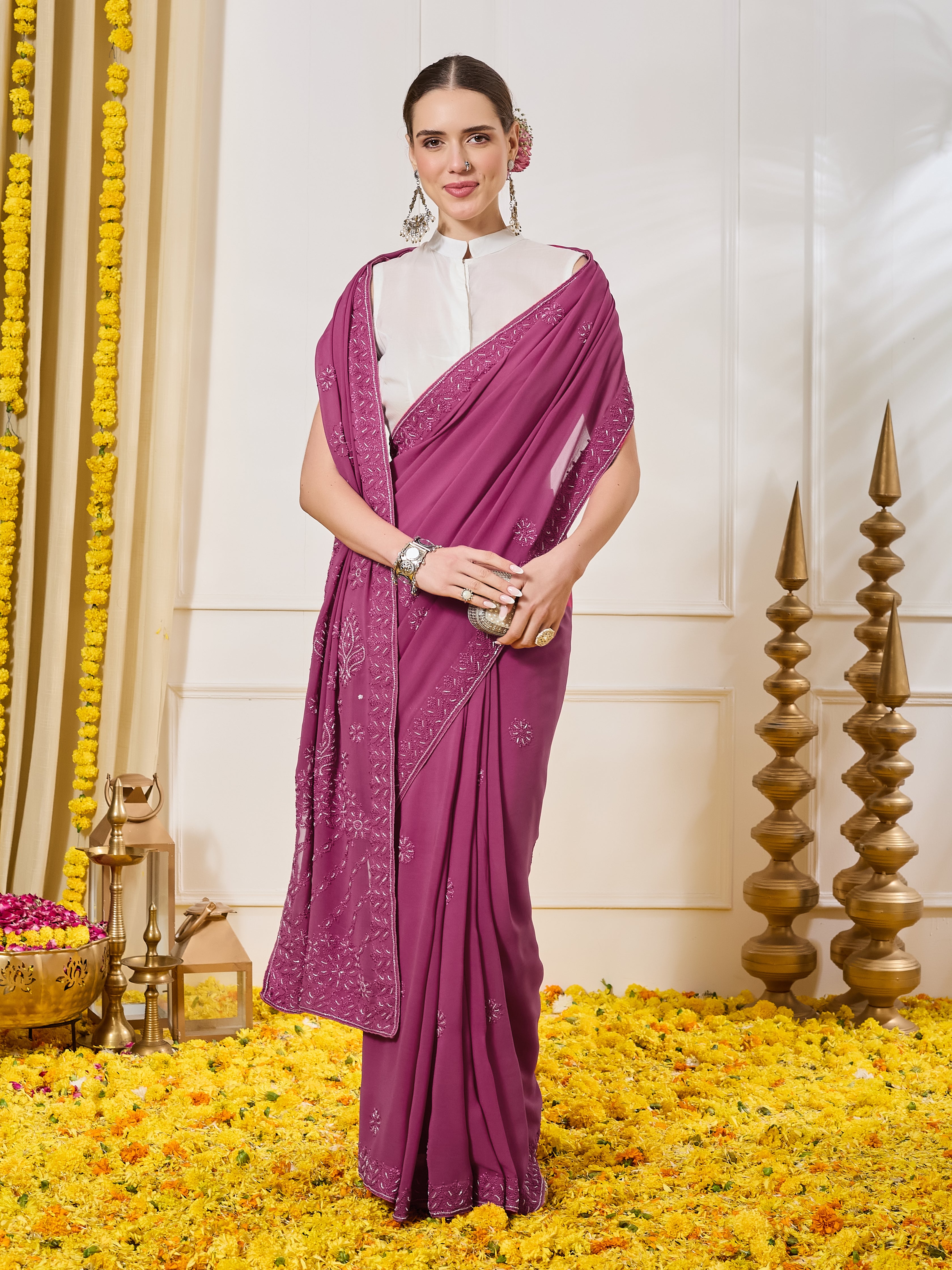 The Soraya Pre-Pleated Saree