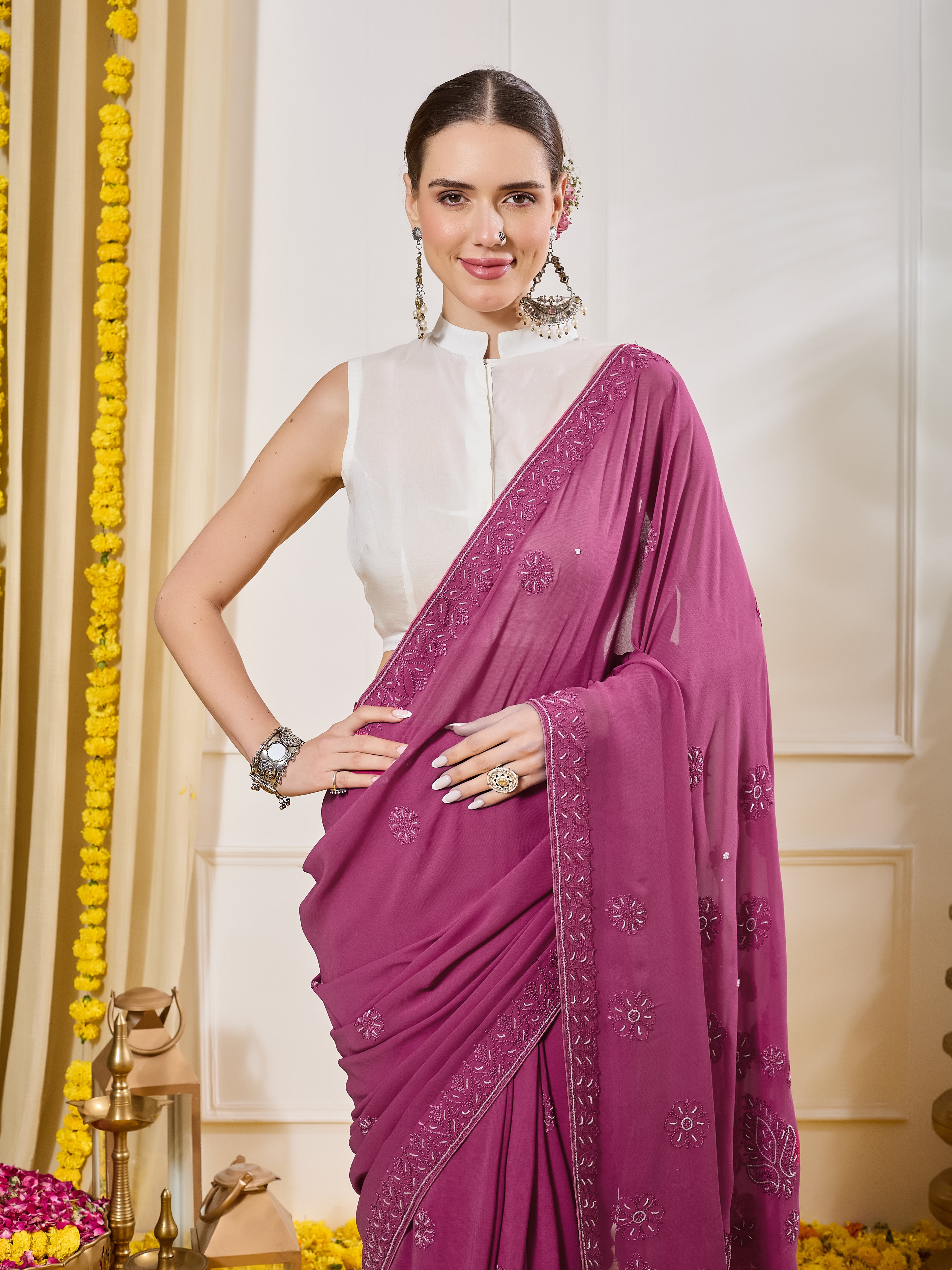 The Soraya Pre-Pleated Saree