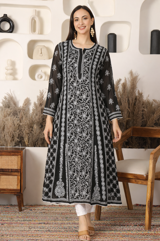 Adaah Chikankari Anarkali