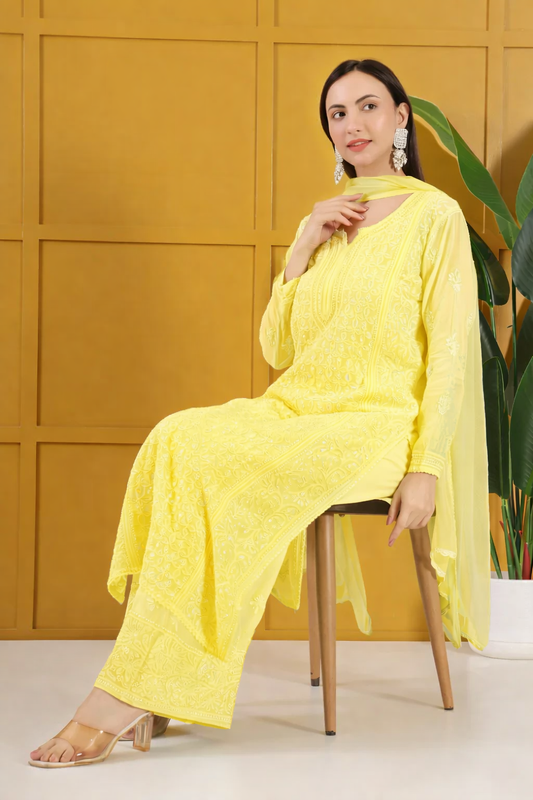 Roshan -e- Shimmer Chikankari Ensemble