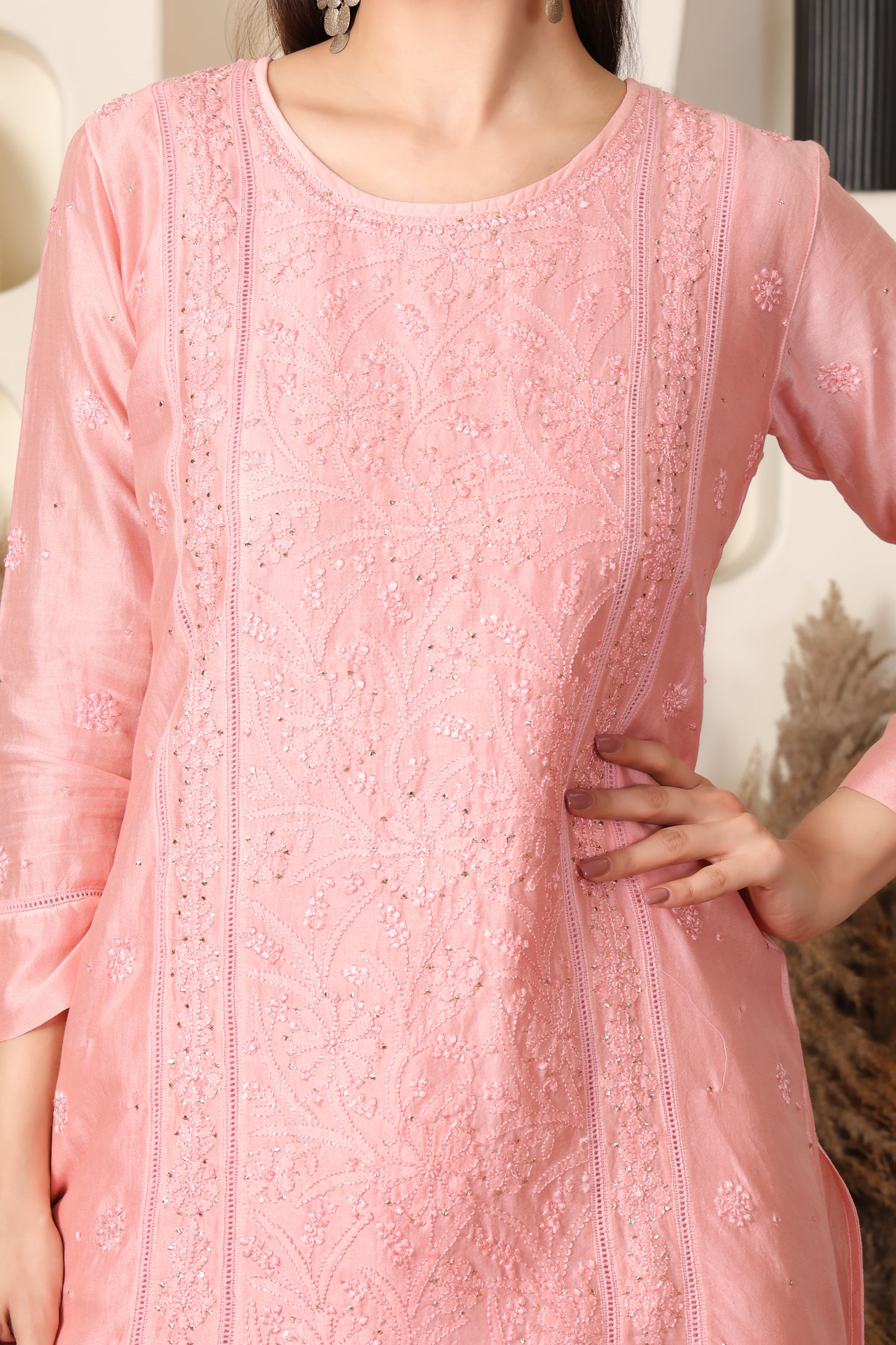 Rosa Chanderi Coord Set