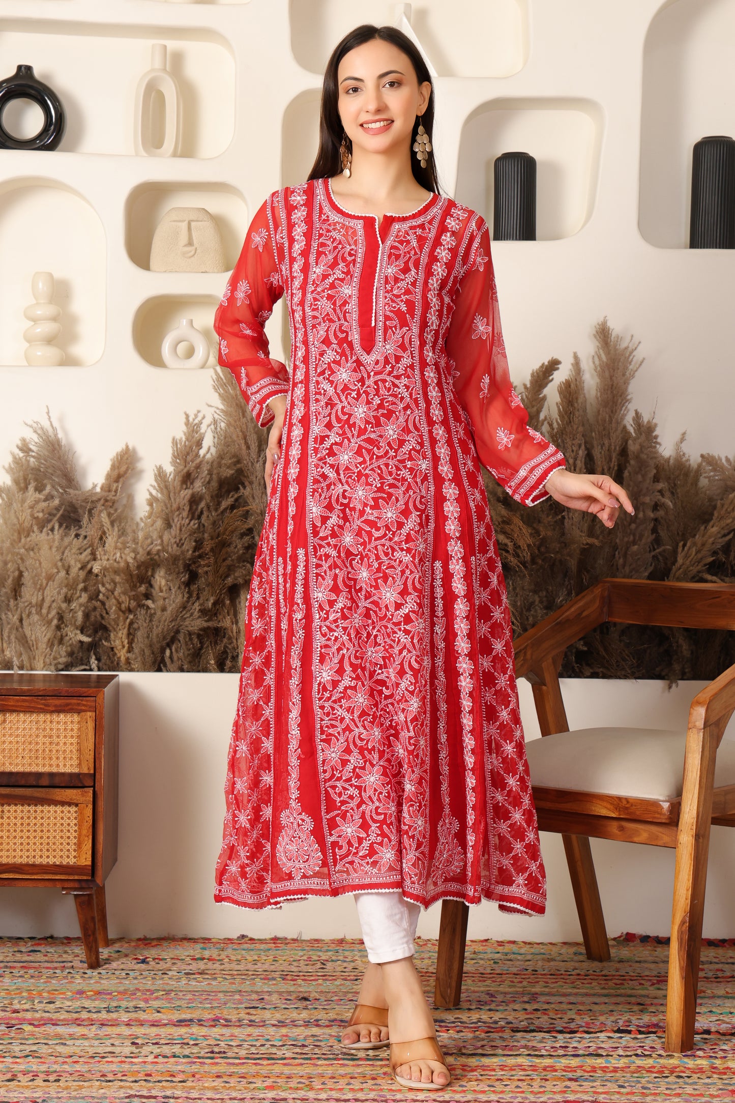 Adaah Chikankari Anarkali