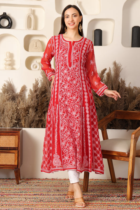 Adaah Chikankari Anarkali