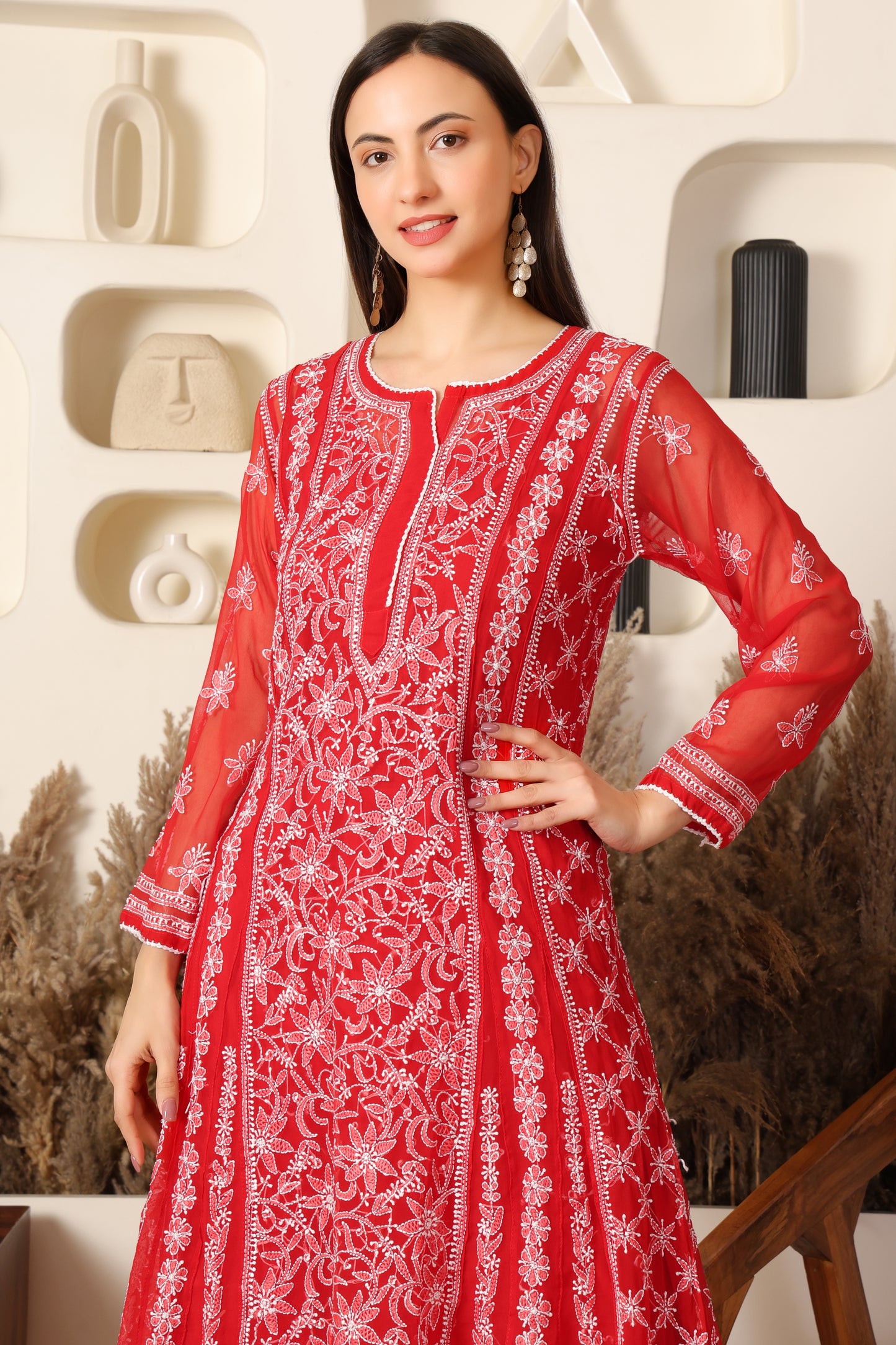 Adaah Chikankari Anarkali