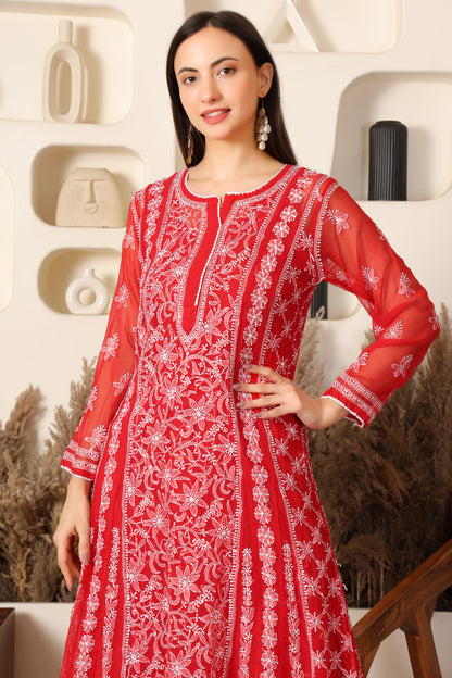 Adaah Chikankari Anarkali