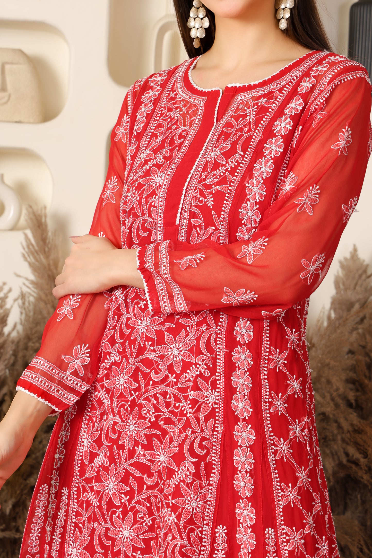 Adaah Chikankari Anarkali