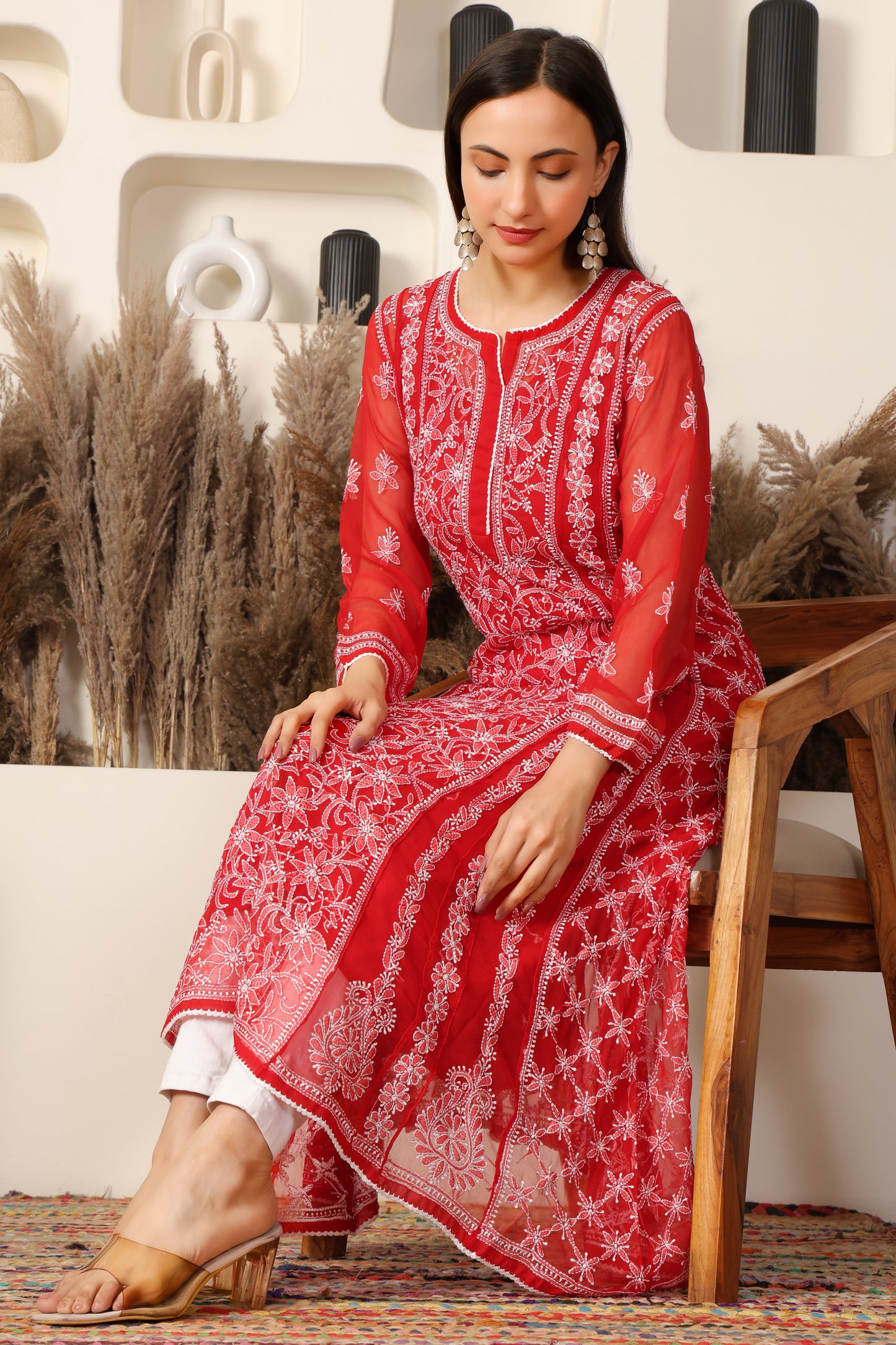 Adaah Chikankari Anarkali