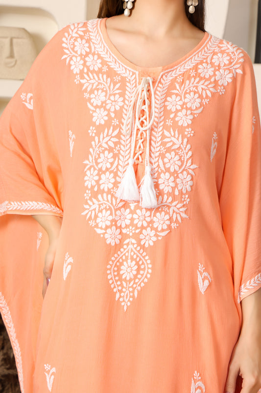 Chikankari Rayon Kaftan