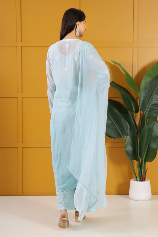 Roshan -e- Shimmer Chikankari Ensemble