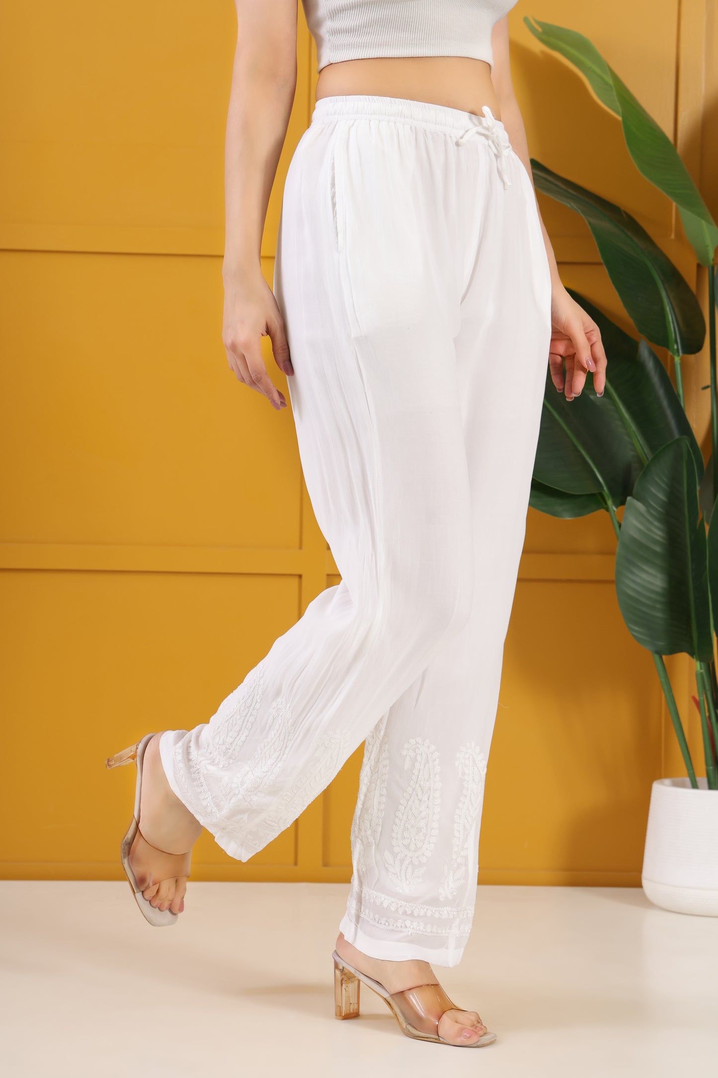 Chikankari Georgette Pant