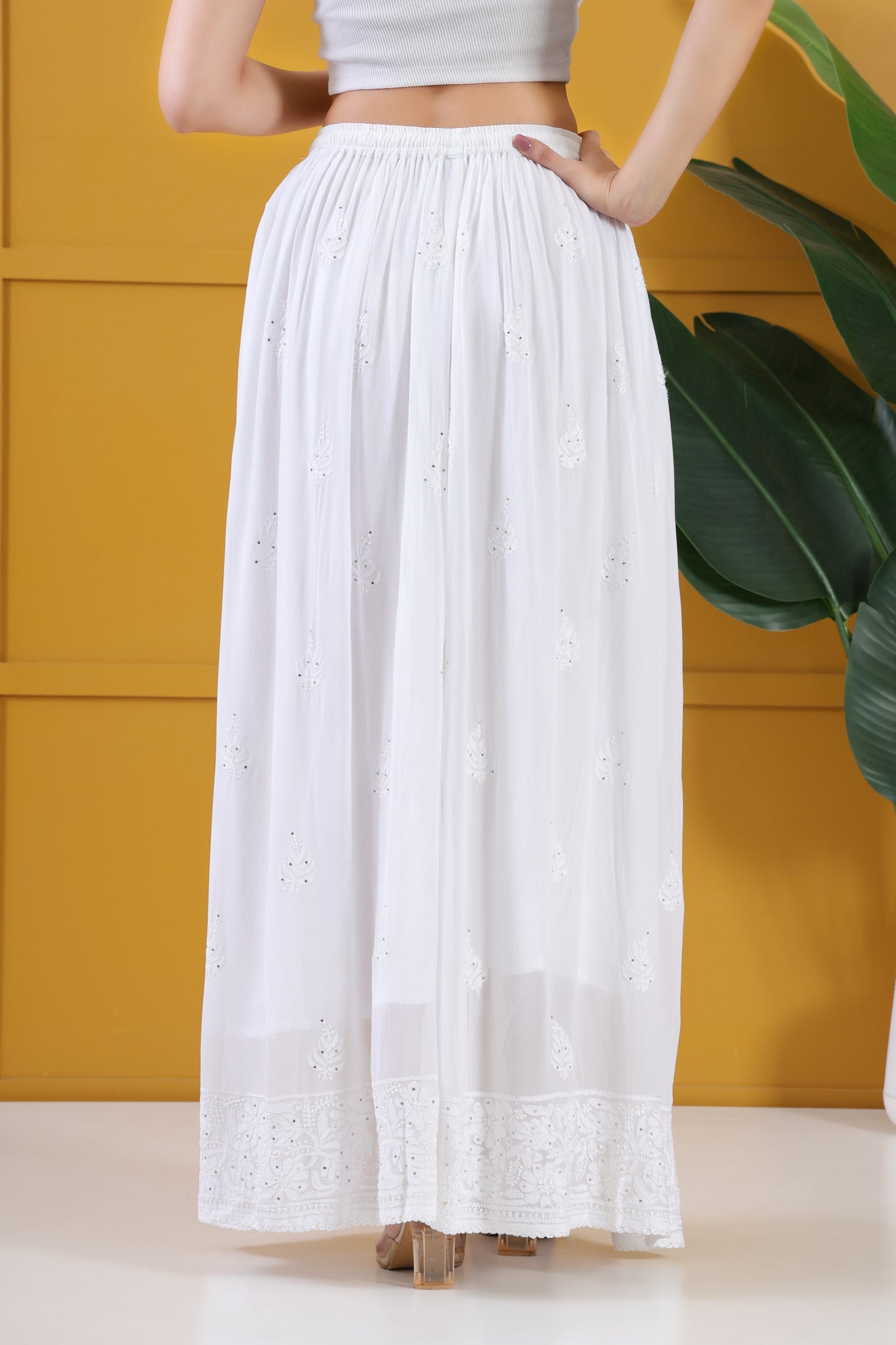 Chikankari Georgette Skirt