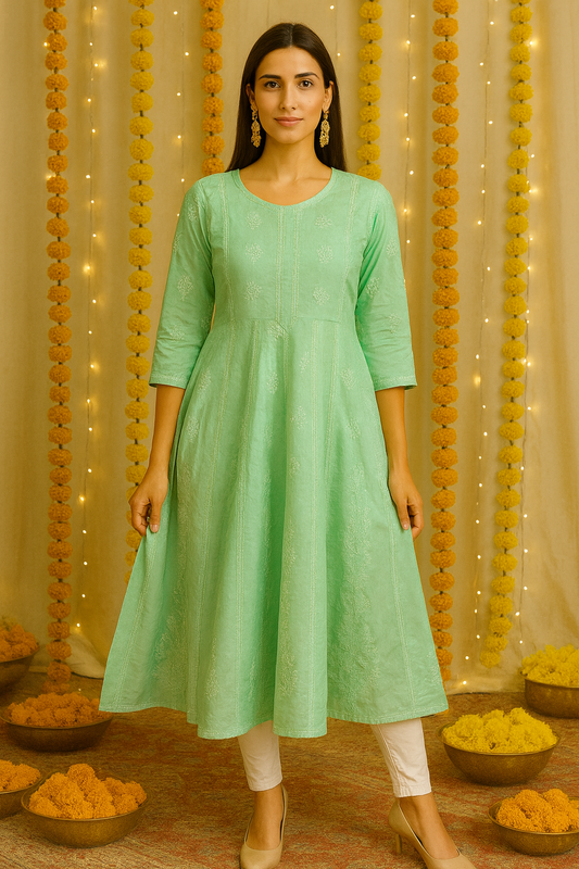 Noor Chanderi Anarkali