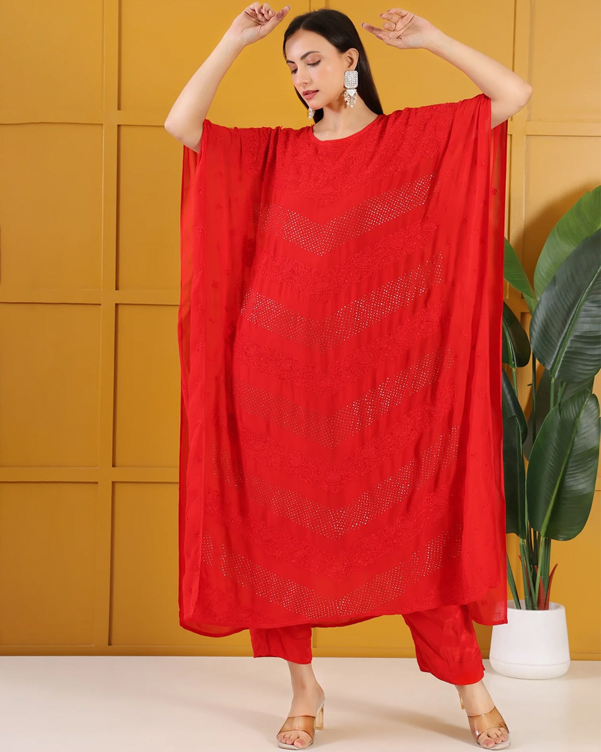 Ishq Viscose Kaftan Set with Pants