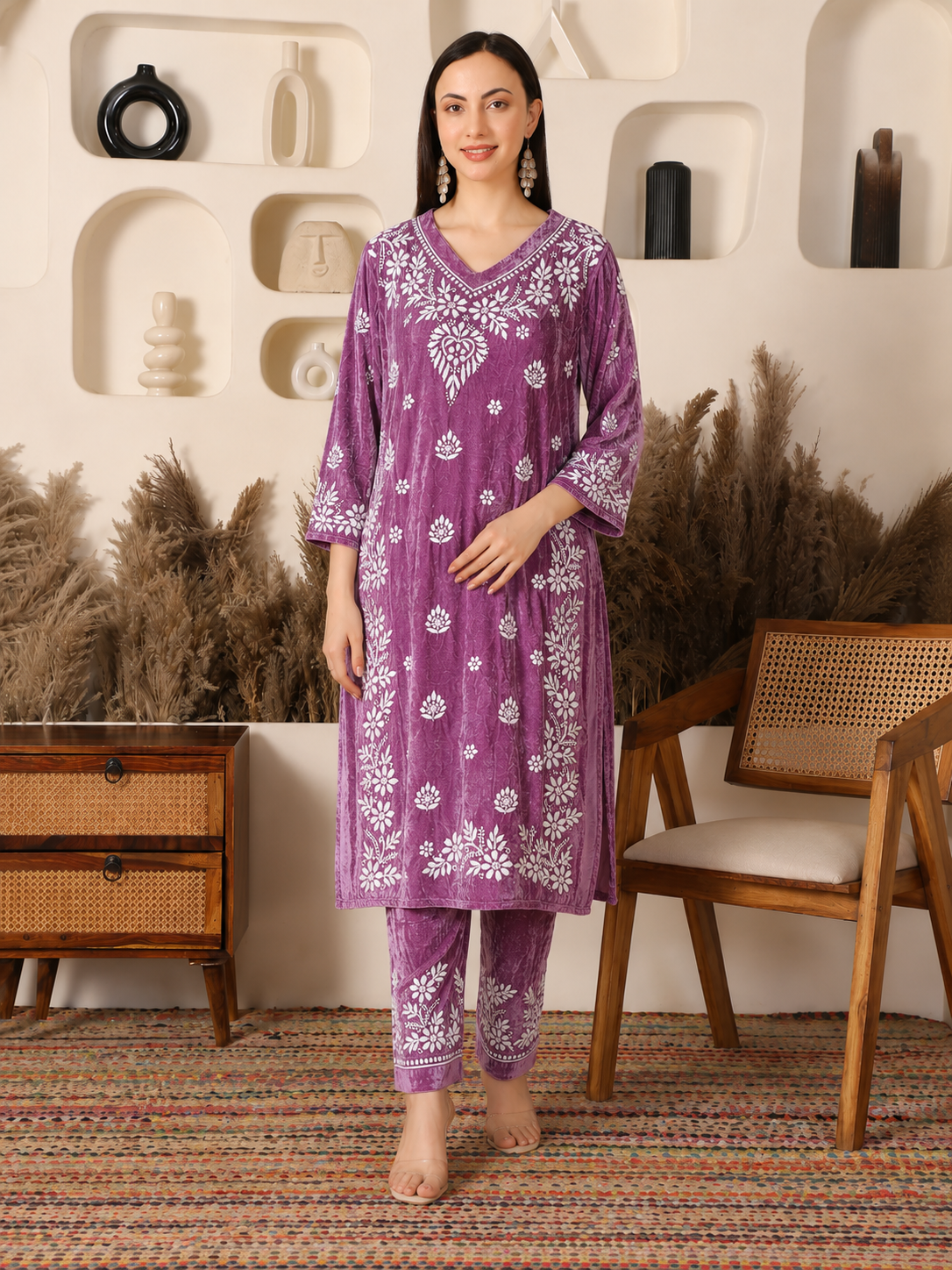Rivaayat Velvet Purple Co-ord Set