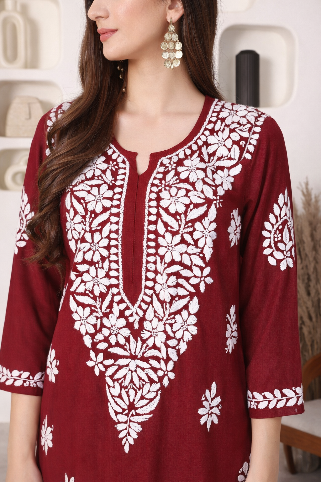 Saisha Modal Maroon Co-ord Set