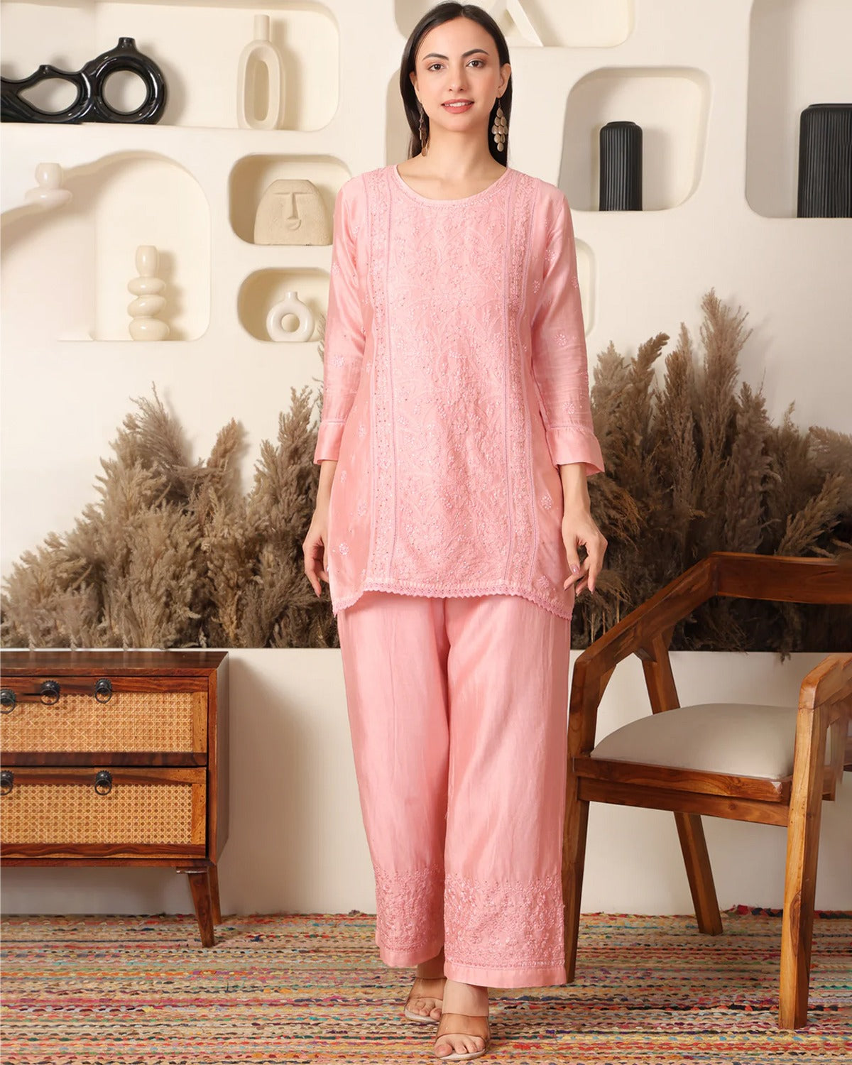 Rosa Chanderi Co-ord Set