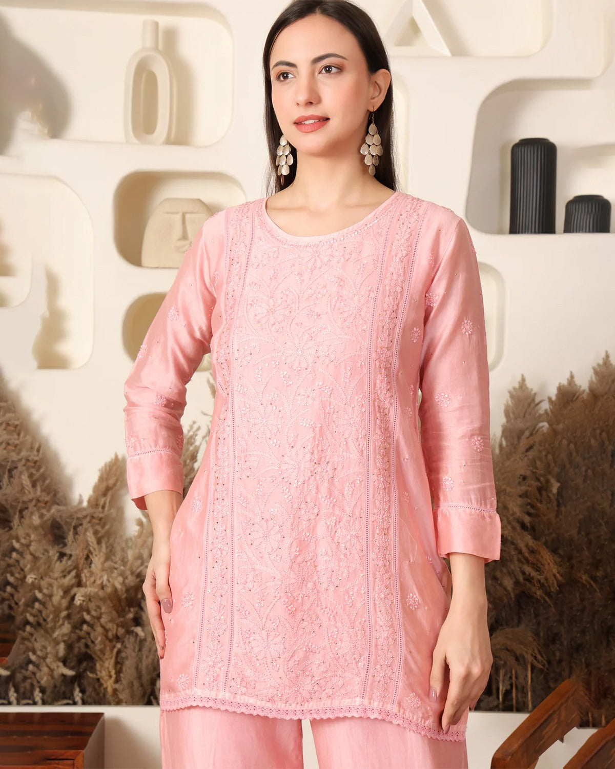 Rosa Chanderi Co-ord Set