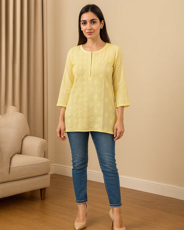 Chikankari Georgette Top
