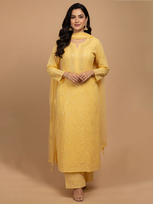 Sunehri Noor Chanderi Suit Set