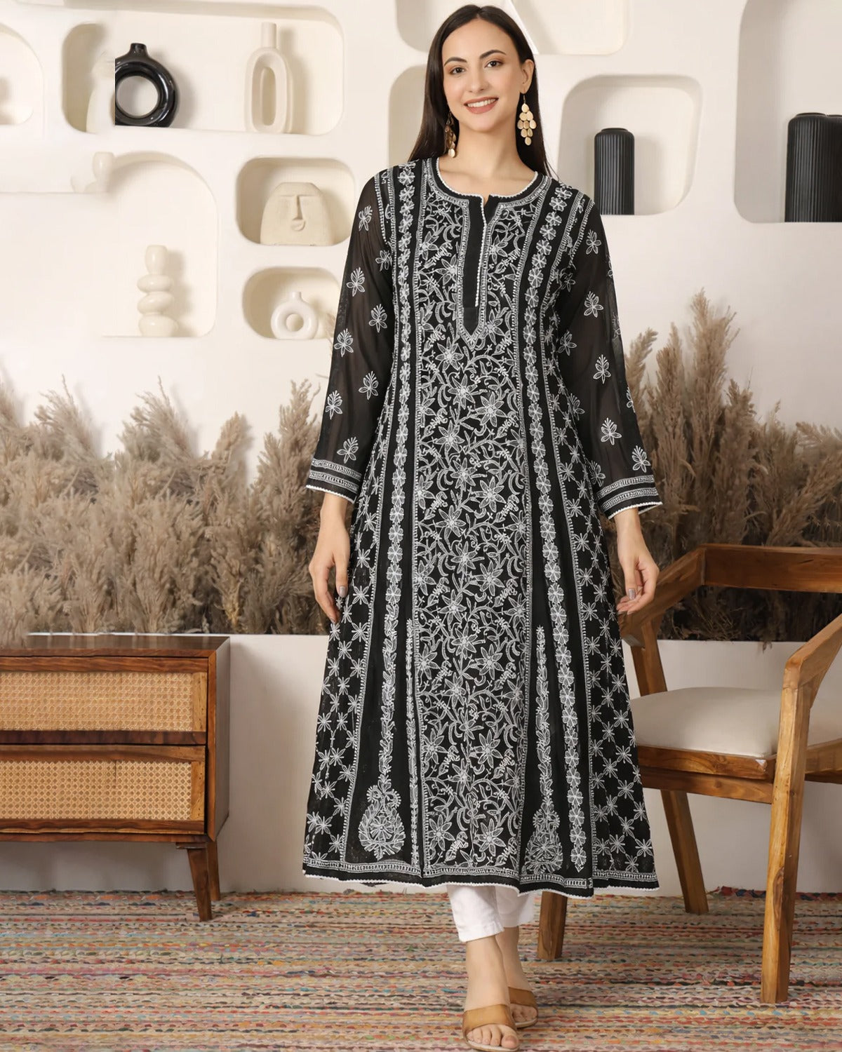Adaah Chikankari Anarkali