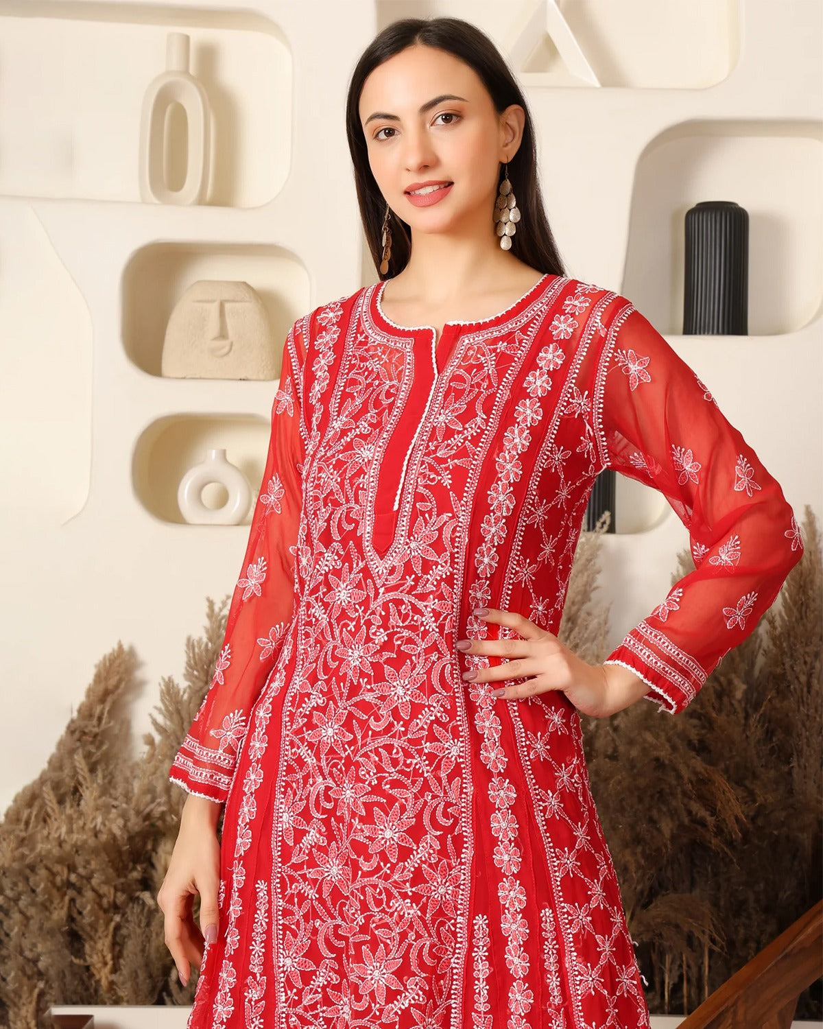 Adaah Chikankari Anarkali