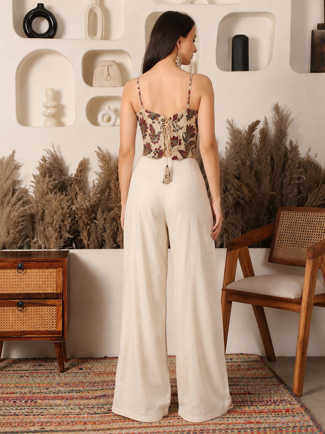 Bloom Silk Corset Ivory Blouse