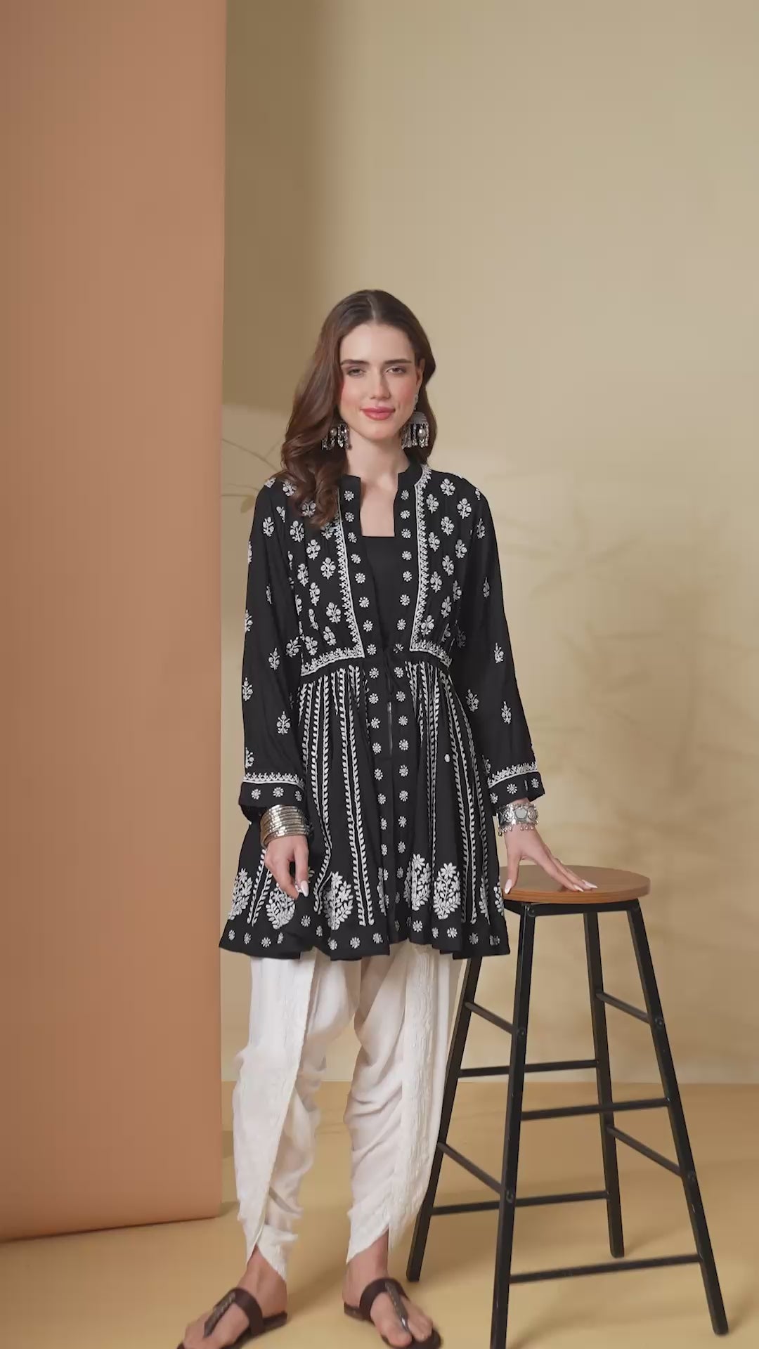 The Sable Peplum Shrug Set