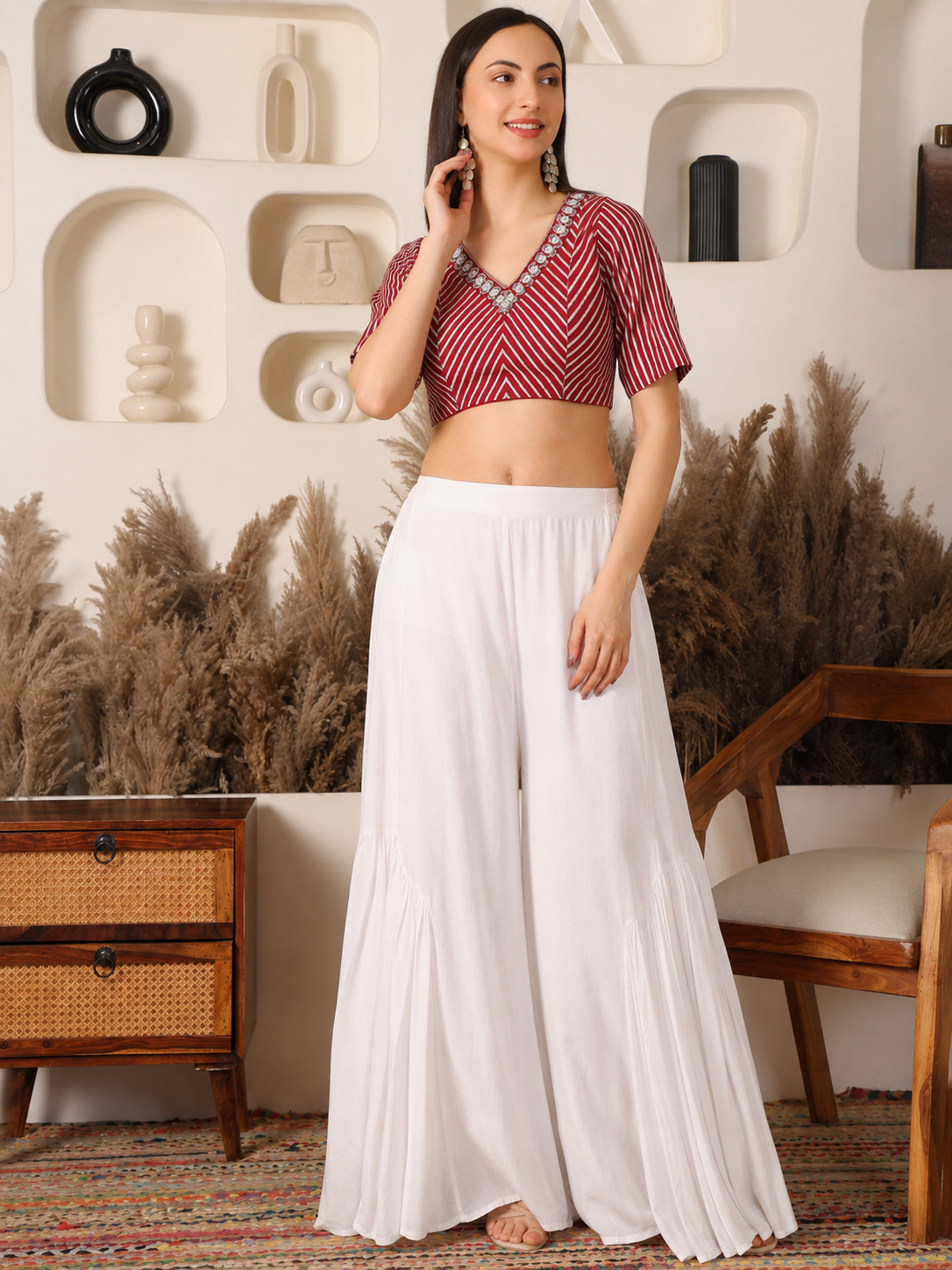 Suhani Silk Deep Red Blouse
